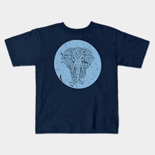 Blue Marble Zen Elephant Kids T-Shirt